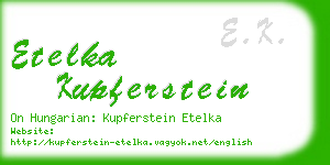 etelka kupferstein business card